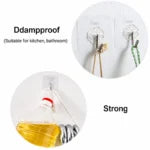 Heavy-Duty Adhesive Wall Hooks Pack Off 2 | Waterproof, Damage-Free Wall Hangers
